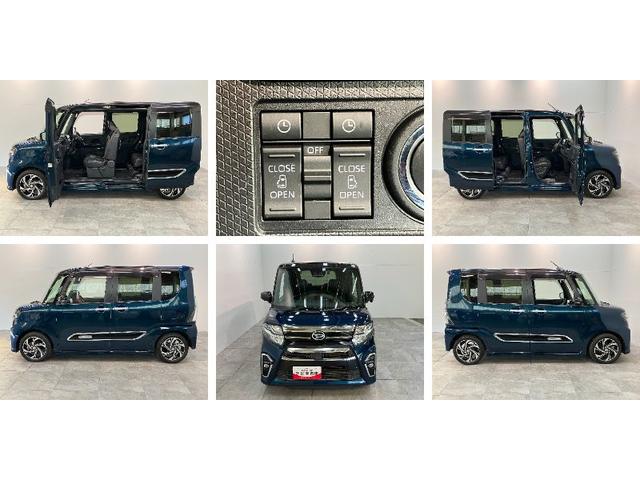 タントカスタムＲＳスタイルセレクション　９型ナビ　パノラマカメラ衝突被害軽減ブレーキ　コーナーセンサー　フルセグナビ　Ｂｌｕｅｔｏｏｔｈ　ＤＶＤ再生　ＵＳＢ　パノラマカメラ　前後ドラレコ　フリップダウンモニター　両側電動スライドドア　前席シートヒーター　クルコン（滋賀県）の中古車