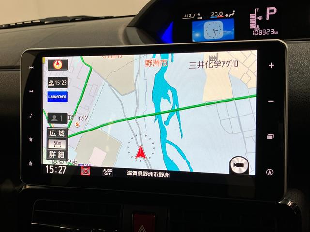 タントカスタムＲＳスタイルセレクション　９型ナビ　パノラマカメラ衝突被害軽減ブレーキ　コーナーセンサー　フルセグナビ　Ｂｌｕｅｔｏｏｔｈ　ＤＶＤ再生　ＵＳＢ　パノラマカメラ　前後ドラレコ　フリップダウンモニター　両側電動スライドドア　前席シートヒーター　クルコン（滋賀県）の中古車