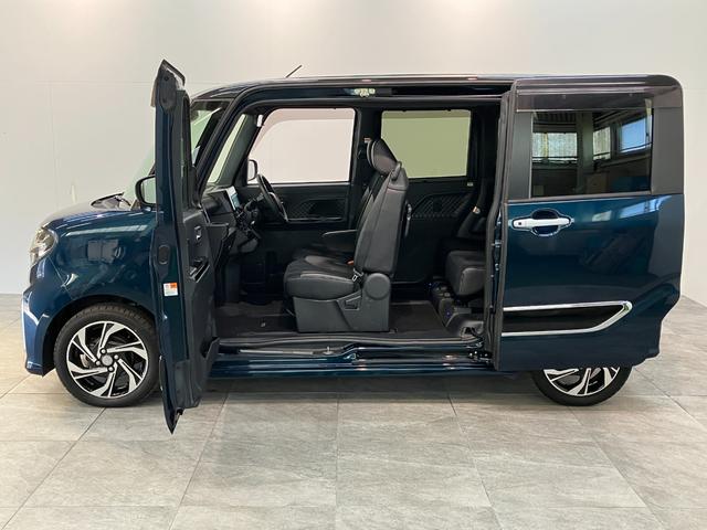 タントカスタムＲＳスタイルセレクション　９型ナビ　パノラマカメラ衝突被害軽減ブレーキ　コーナーセンサー　フルセグナビ　Ｂｌｕｅｔｏｏｔｈ　ＤＶＤ再生　ＵＳＢ　パノラマカメラ　前後ドラレコ　フリップダウンモニター　両側電動スライドドア　前席シートヒーター　クルコン（滋賀県）の中古車