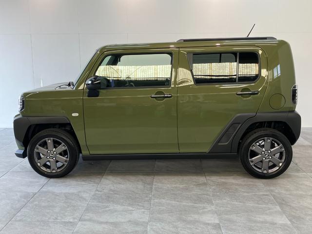 タフトＧダーククロムベンチャー　１０型フルセグナビ　届出済未使用車衝突被害軽減ブレーキ　コーナーセンサー　１０インチフルセグナビ　ＤＶＤ再生　Ｂｌｕｅｔｏｏｔｈ　ＵＳＢ　バックカメラ　前後ドラレコ　前席シートヒーター　ＬＥＤ　レーダークルーズコントロール（滋賀県）の中古車