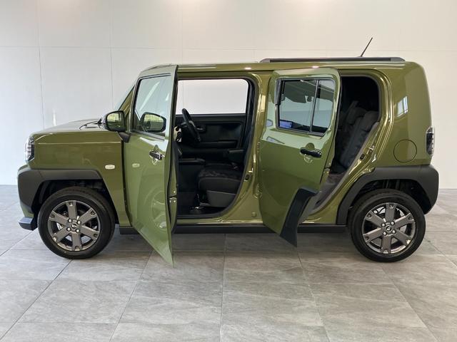 タフトＧダーククロムベンチャー　１０型フルセグナビ　届出済未使用車衝突被害軽減ブレーキ　コーナーセンサー　１０インチフルセグナビ　ＤＶＤ再生　Ｂｌｕｅｔｏｏｔｈ　ＵＳＢ　バックカメラ　前後ドラレコ　前席シートヒーター　ＬＥＤ　レーダークルーズコントロール（滋賀県）の中古車