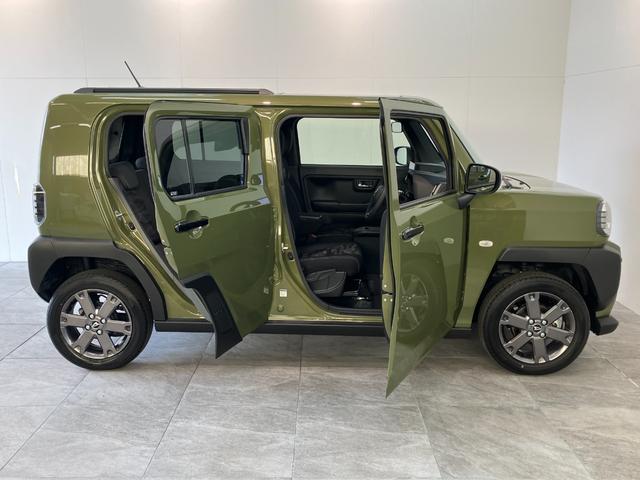 タフトＧダーククロムベンチャー　１０型フルセグナビ　届出済未使用車衝突被害軽減ブレーキ　コーナーセンサー　１０インチフルセグナビ　ＤＶＤ再生　Ｂｌｕｅｔｏｏｔｈ　ＵＳＢ　バックカメラ　前後ドラレコ　前席シートヒーター　ＬＥＤ　レーダークルーズコントロール（滋賀県）の中古車