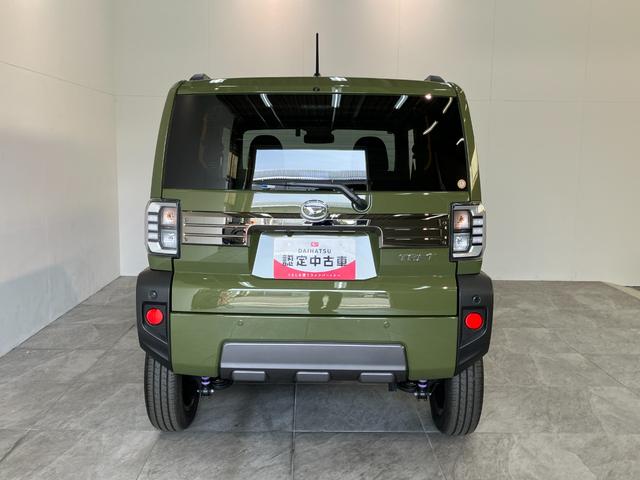 タフトＧダーククロムベンチャー　１０型フルセグナビ　届出済未使用車衝突被害軽減ブレーキ　コーナーセンサー　１０インチフルセグナビ　ＤＶＤ再生　Ｂｌｕｅｔｏｏｔｈ　ＵＳＢ　バックカメラ　前後ドラレコ　前席シートヒーター　ＬＥＤ　レーダークルーズコントロール（滋賀県）の中古車