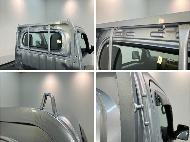 ハイゼットトラックスタンダード　パートタイム４ＷＤ　５ＭＴ　コーナーセンサー衝突被害軽減ブレーキ　コーナーセンサー　パートタイム４ＷＤ　ＡＭ／ＦＭラジオ　マニュアルエアコン　マニュアルレベリング　エコアイドル　ゲートプロテクター　荷台ゴムマット（滋賀県）の中古車