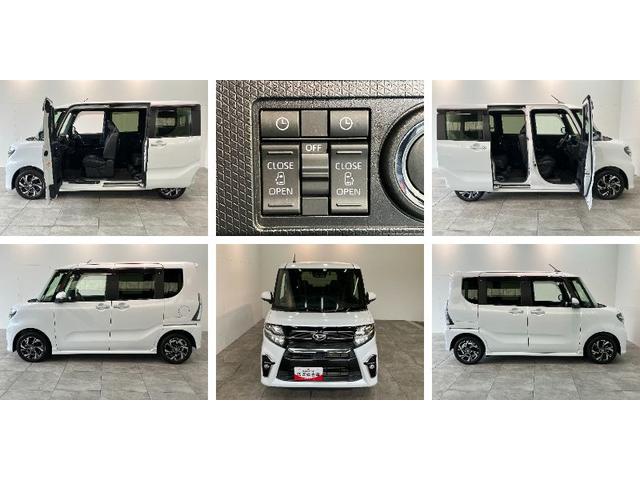 タントカスタムＸ　９型フルセグナビ　バックカメラ　車検整備付衝突被害軽減ブレーキ　コーナーセンサー　９型フルセグナビ　Ｂｌｕｅｔｏｏｔｈ　ＤＶＤ　ＵＳＢ　バックカメラ　前後ドラレコ　両側電動スライドドア　前席シートヒーター　ＬＥＤ　スマートキー　エコアイドル（滋賀県）の中古車