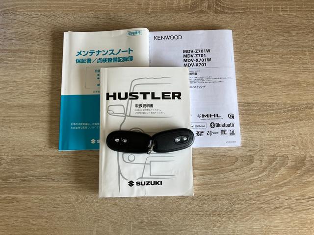 ハスラーＪスタイルII　フルセグナビ　シートヒーター　スマートキー衝突被害軽減ブレーキ　フルセグナビ　ＤＶＤ再生　Ｂｌｕｅｔｏｏｔｈ　ＵＳＢ　シートヒーター　スマートキー　電動格納式ミラー　ＨＩＤヘッドライト　オートライト　オートエアコン　エコアイドル（滋賀県）の中古車