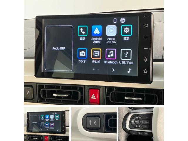 ムーヴキャンバスストライプスＧ　９型ディスプレイオーディオ　駐車支援システム衝突被害軽減ブレーキ　コーナーセンサー　９型ディスプレイオーディオ　フルセグ　Ｂｌｕｅｔｏｏｔｈ　ＵＳＢ　パノラマカメラ　前後ドラレコ　　両側電動スライドドア　前席シートヒーター駐車支援システム（滋賀県）の中古車