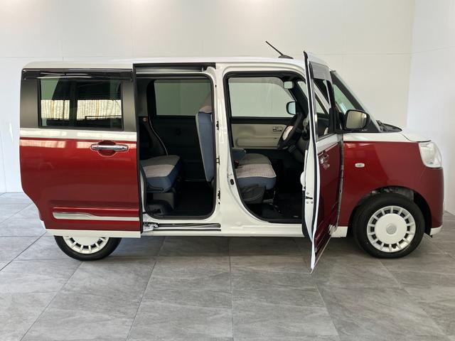 ムーヴキャンバスストライプスＧ　９型ディスプレイオーディオ　駐車支援システム衝突被害軽減ブレーキ　コーナーセンサー　９型ディスプレイオーディオ　フルセグ　Ｂｌｕｅｔｏｏｔｈ　ＵＳＢ　パノラマカメラ　前後ドラレコ　　両側電動スライドドア　前席シートヒーター駐車支援システム（滋賀県）の中古車