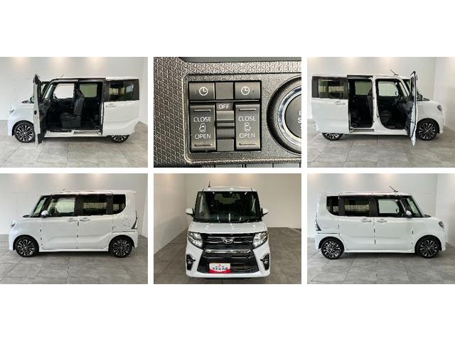 タントカスタムＲＳセレクション　ターボ　フルセグナビ　バックカメラ衝突被害軽減ブレーキ　コーナーセンサー　フルセグナビ　Ｂｌｕｅｔｏｏｔｈ　ＤＶＤ再生　ＵＳＢ　バックカメラ　ドラレコ　両側電動スライドドア　前席シートヒーター　ＬＥＤ　レーダークルーズコントロール（滋賀県）の中古車