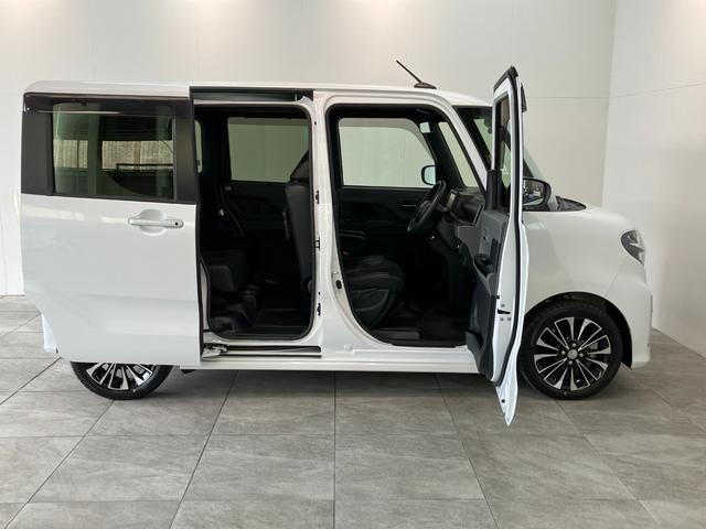 タントカスタムＲＳセレクション　ターボ　フルセグナビ　バックカメラ衝突被害軽減ブレーキ　コーナーセンサー　フルセグナビ　Ｂｌｕｅｔｏｏｔｈ　ＤＶＤ再生　ＵＳＢ　バックカメラ　ドラレコ　両側電動スライドドア　前席シートヒーター　ＬＥＤ　レーダークルーズコントロール（滋賀県）の中古車