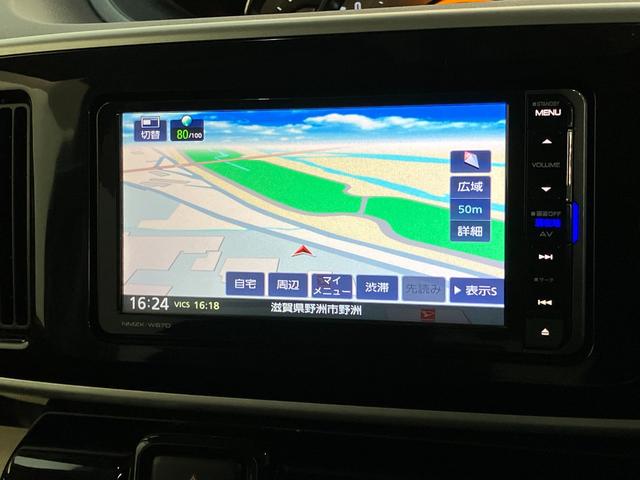 ムーヴキャンバスＧメイクアップＳＡ２　４ＷＤ　フルセグナビ　両側パワスラ衝突被害軽減ブレーキ　フルセグナビ　ＤＶＤ再生　Ｂｌｕｅｔｏｏｔｈ　ＵＳＢ　ＥＴＣ　両側電動スライドドア　ＬＥＤ　オートライト　オートエアコン　スマートキー　電動格納式ミラー　エコアイドル　４ＷＤ（滋賀県）の中古車