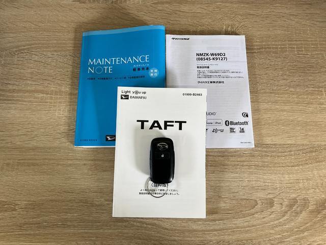 タフトＧ　フルセグナビ　バックカメラ　ドラレコ　コーナーセンサー衝突被害軽減ブレーキ　コーナーセンサー　フルセグナビ　ＤＶＤ再生　Ｂｌｕｅｔｏｏｔｈ　ＵＳＢ　バックカメラ　前後ドラレコ　前席シートヒーター　電動パーキング　ＬＥＤ　タイヤ４本新品交換済み（滋賀県）の中古車