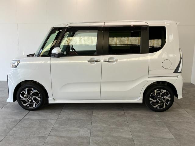 タントカスタムＸ　９型ディスプレイオーディオ　駐車支援システム衝突被害軽減ブレーキ　コーナーセンサー　ディスプレイオーディオ　フルセグ　Ｂｌｕｅｔｏｏｔｈ　ＵＳＢ　パノラマカメラ　両側電動スライドドア　前席シートヒーター　ＬＥＤ　駐車支援システム　スマートキー（滋賀県）の中古車