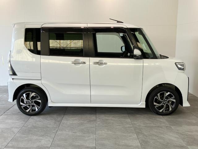 タントカスタムＸ　９型ディスプレイオーディオ　駐車支援システム衝突被害軽減ブレーキ　コーナーセンサー　ディスプレイオーディオ　フルセグ　Ｂｌｕｅｔｏｏｔｈ　ＵＳＢ　パノラマカメラ　両側電動スライドドア　前席シートヒーター　ＬＥＤ　駐車支援システム　スマートキー（滋賀県）の中古車