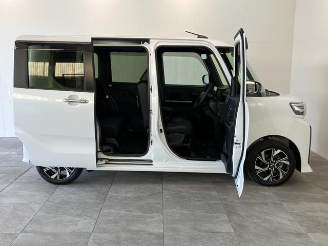 タントカスタムＸ　９型ディスプレイオーディオ　駐車支援システム衝突被害軽減ブレーキ　コーナーセンサー　ディスプレイオーディオ　フルセグ　Ｂｌｕｅｔｏｏｔｈ　ＵＳＢ　パノラマカメラ　両側電動スライドドア　前席シートヒーター　ＬＥＤ　駐車支援システム　スマートキー（滋賀県）の中古車