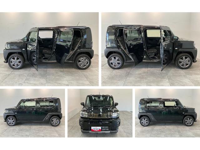 タフトＧダーククロムベンチャー　１０型ナビ　Ｐカメラ　前後ドラレコ衝突被害軽減ブレーキ　コーナーセンサー　１０型フルセグナビ　ＤＶＤ再生　Ｂｌｕｅｔｏｏｔｈ　ＵＳＢ　パノラマカメラ　前後ドラレコ　前席シートヒーター　ＬＥＤ　オートライト　オートエアコン　エコアイドル（滋賀県）の中古車