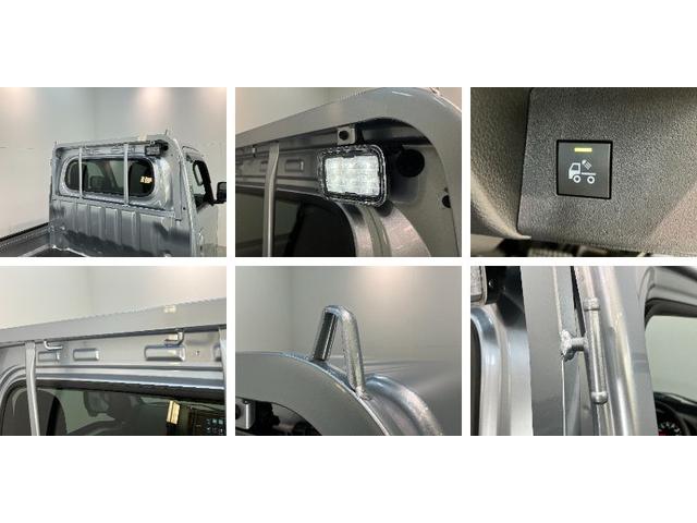 ハイゼットトラックEXT 4WD CVT 9インチディスプレイオーディオ衝突被害軽減ブレーキ コーナーセンサー パートタイム4WD デフロック 9インチディスプレイオーディオ Bluetooth USB バックカメラ 荷台作業灯 4枚リーフスプリング LED スマートキー(滋賀県)の中古車