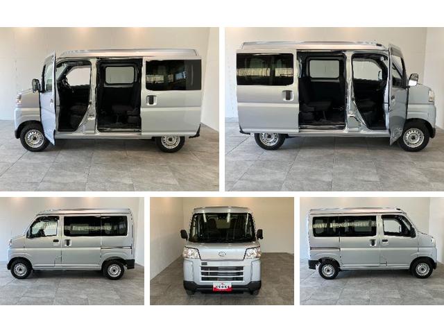 ハイゼットカーゴＤＸ　ＣＶＴ　キーレス　前席パワーウインドウ　届出済未使用車衝突被害軽減ブレーキ　スマアシ　コーナーセンサー　前席パワーウインドウ　ＡＭ／ＦＭステレオ　両側スライドドア　オートライト　マニュアルレベリング　キーレスエントリー　後部プライバシーガラス（滋賀県）の中古車