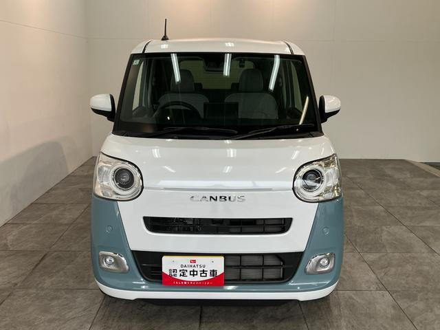 ムーヴキャンバスストライプスＧターボ　１０型ナビ　Ｂカメラ　前後ドラレコ衝突被害軽減ブレーキ　１０型フルセグナビ　ＤＶＤ　Ｂｌｕｅｔｏｏｔｈ　ＵＳＢ　バックカメラ　前後ドラレコ　両側電動スライドドア　ＬＥＤ　オートライト　オートエアコン　シートヒーター　レーダークルコン（滋賀県）の中古車