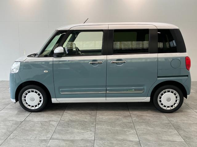 ムーヴキャンバスストライプスＧターボ　１０型ナビ　Ｂカメラ　前後ドラレコ衝突被害軽減ブレーキ　１０型フルセグナビ　ＤＶＤ　Ｂｌｕｅｔｏｏｔｈ　ＵＳＢ　バックカメラ　前後ドラレコ　両側電動スライドドア　ＬＥＤ　オートライト　オートエアコン　シートヒーター　レーダークルコン（滋賀県）の中古車