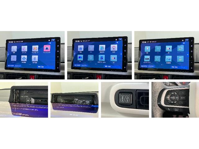 ムーヴキャンバスストライプスＧターボ　１０型ナビ　バックカメラ　前後ドラレコ衝突被害軽減ブレーキ　１０型フルセグナビ　ＤＶＤ　Ｂｌｕｅｔｏｏｔｈ　ＵＳＢ　バックカメラ　前後ドラレコ　両側電動スライドドア　ＬＥＤ　オートライト　前席シートヒーター　レーダークルーズコントロール（滋賀県）の中古車