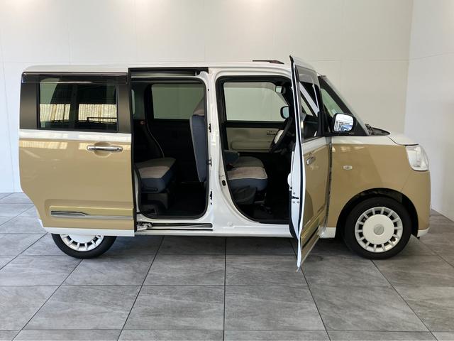 ムーヴキャンバスストライプスＧターボ　１０型ナビ　バックカメラ　前後ドラレコ衝突被害軽減ブレーキ　１０型フルセグナビ　ＤＶＤ　Ｂｌｕｅｔｏｏｔｈ　ＵＳＢ　バックカメラ　前後ドラレコ　両側電動スライドドア　ＬＥＤ　オートライト　前席シートヒーター　レーダークルーズコントロール（滋賀県）の中古車