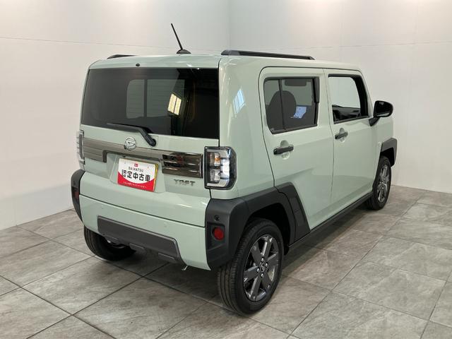 タフトＧダーククロムベンチャー　１０型ナビ　届出済未使用車衝突被害軽減ブレーキ　コーナーセンサー　１０型フルセグナビ　ＤＶＤ再生　Ｂｌｕｅｔｏｏｔｈ　ＵＳＢ　パノラマカメラ　前後ドラレコ　前席シートヒーター　ＬＥＤ　オートライト　レーダークルーズコントロール（滋賀県）の中古車