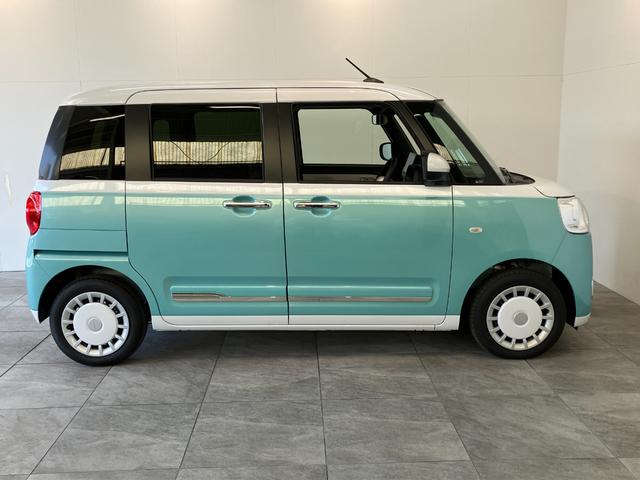 ムーヴキャンバスストライプスＧ　１０型ナビ　前後ドラレコ　届出済未使用車衝突被害軽減ブレーキ　コーナーセンサー　フルセグナビ　ＤＶＤ再生　Ｂｌｕｅｔｏｏｔｈ　ＵＳＢ　バックカメラ　前後ドラレコ　両側電動スライドドア　ＬＥＤ　オートライト　オートエアコン　前席シートヒーター（滋賀県）の中古車