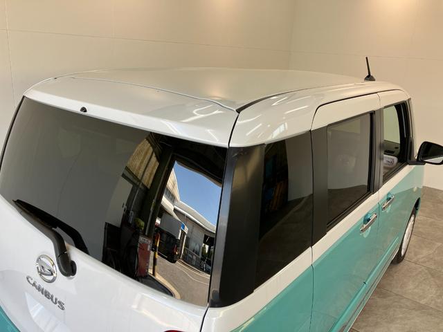 ムーヴキャンバスストライプスＧ　１０型ナビ　前後ドラレコ　届出済未使用車衝突被害軽減ブレーキ　コーナーセンサー　フルセグナビ　ＤＶＤ再生　Ｂｌｕｅｔｏｏｔｈ　ＵＳＢ　バックカメラ　前後ドラレコ　両側電動スライドドア　ＬＥＤ　オートライト　オートエアコン　前席シートヒーター（滋賀県）の中古車