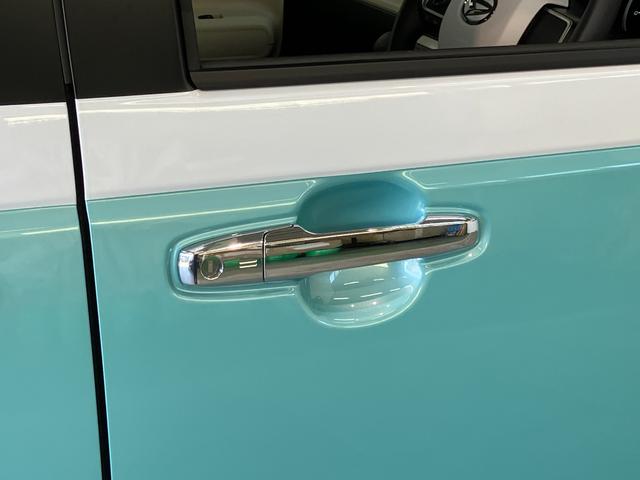 ムーヴキャンバスストライプスＧ　１０型ナビ　前後ドラレコ　届出済未使用車衝突被害軽減ブレーキ　コーナーセンサー　フルセグナビ　ＤＶＤ再生　Ｂｌｕｅｔｏｏｔｈ　ＵＳＢ　バックカメラ　前後ドラレコ　両側電動スライドドア　ＬＥＤ　オートライト　オートエアコン　前席シートヒーター（滋賀県）の中古車