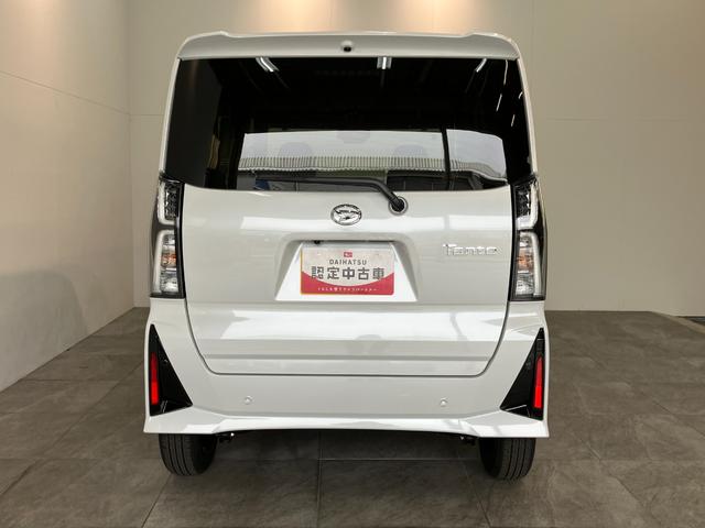 タントカスタムXリミテッド レーダークルコン 届出済未使用車衝突被害軽減ブレーキ コーナーセンサー バックカメラ(ナビ装着時用) 両側電動スライドドア 前席シートヒーター 電動パーキングブレーキ LED オートライト オートエアコン クルーズコントロール(滋賀県)の中古車