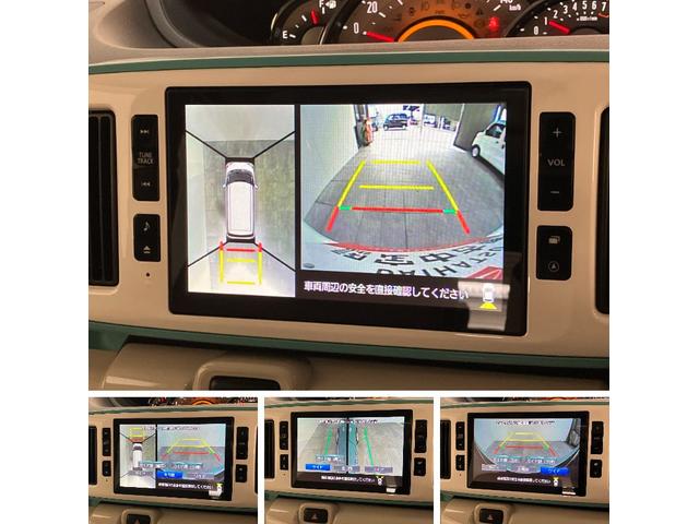 ムーヴキャンバスＧメイクアップＶＳ　ＳＡ３　８型ナビ　パノラマカメラ衝突被害軽減ブレーキ　８インチフルセグナビ　ＤＶＤ再生　Ｂｌｕｅｔｏｏｔｈ　ＵＳＢ　パノラマカメラ　前後ドラレコ　ＥＴＣ　両側電動スライドドア　ＬＥＤ　オートライト　シートヒーター　オートエアコン（滋賀県）の中古車