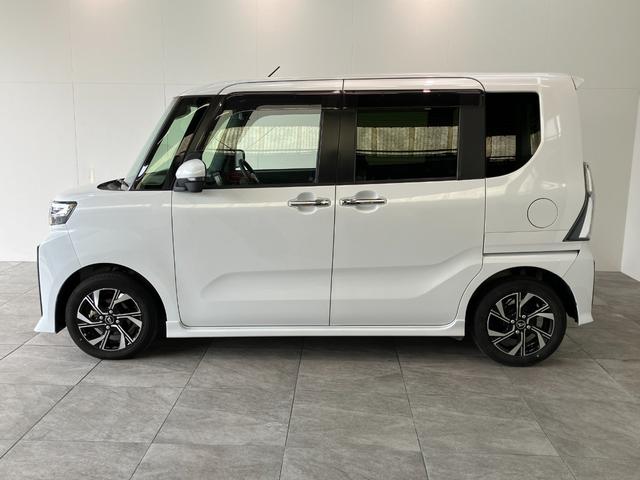 タントカスタムＸ　フルセグナビ　パノラマカメラ　前後ドラレコ衝突被害軽減ブレーキ　コーナーセンサー　フルセグナビ　Ｂｌｕｅｔｏｏｔｈ　ＤＶＤ再生　ＵＳＢ　パノラマカメラ　前後ドラレコ　両側電動スライドドア　前席シートヒーター　ＬＥＤ　オートライト　スマートキー（滋賀県）の中古車