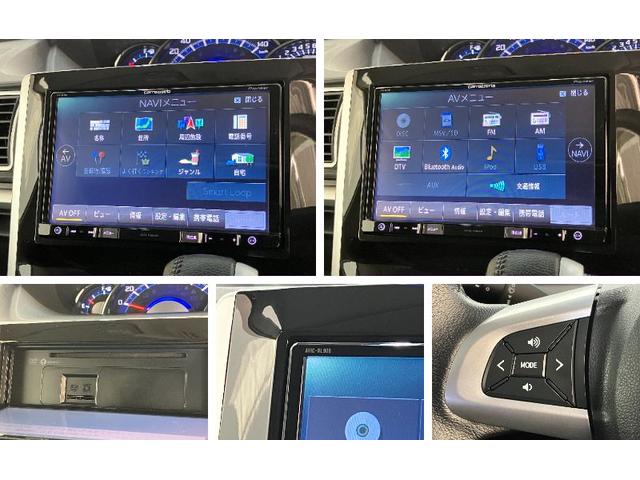 タントカスタムRSトップエディションSA3 8型ナビ ターボ衝突被害軽減ブレーキ 8型フルセグナビ Bluetooth DVD再生 バックカメラ リアフリップダウンモニター ETC 両側電動スライドドア シートヒーター LED オートライト スマートキー(滋賀県)の中古車