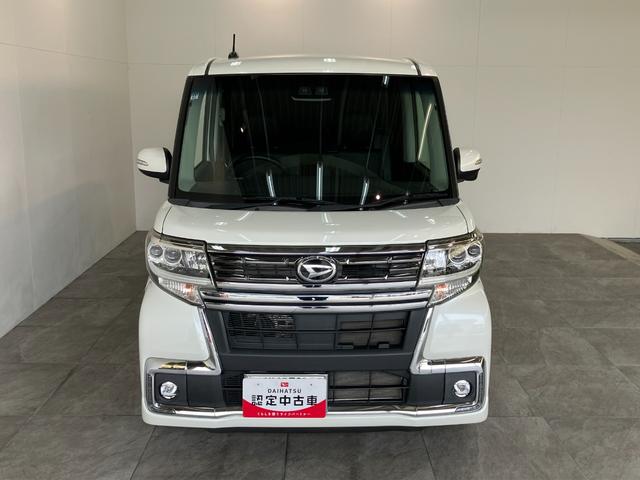 タントカスタムRSトップエディションSA3 8型ナビ ターボ衝突被害軽減ブレーキ 8型フルセグナビ Bluetooth DVD再生 バックカメラ リアフリップダウンモニター ETC 両側電動スライドドア シートヒーター LED オートライト スマートキー(滋賀県)の中古車