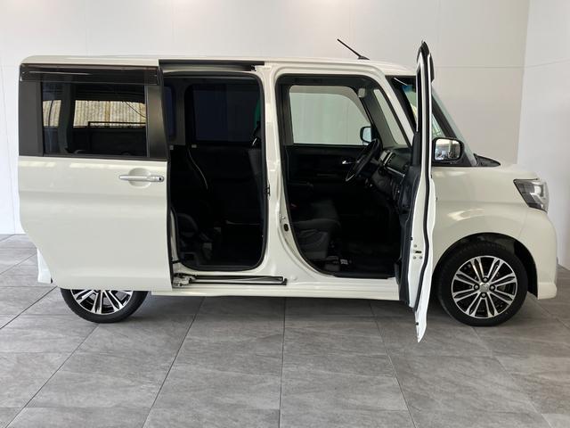 タントカスタムRSトップエディションSA3 8型ナビ ターボ衝突被害軽減ブレーキ 8型フルセグナビ Bluetooth DVD再生 バックカメラ リアフリップダウンモニター ETC 両側電動スライドドア シートヒーター LED オートライト スマートキー(滋賀県)の中古車