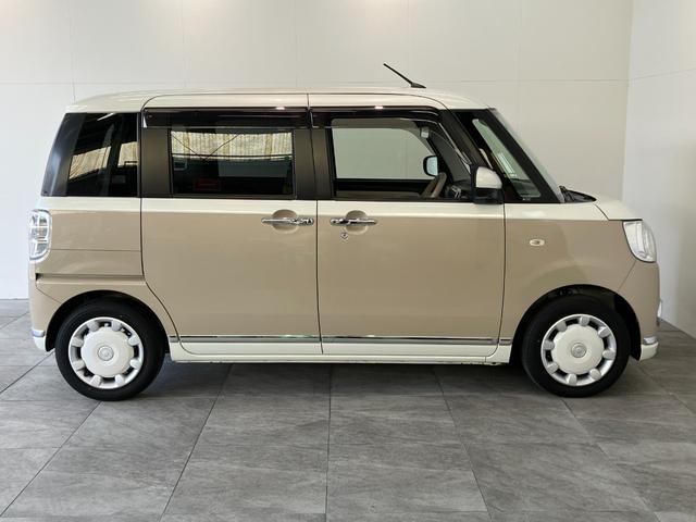 ムーヴキャンバスGメイクアップVS SA3 8型ナビ パノラマカメラ衝突被害軽減ブレーキ 8型フルセグナビ DVD再生 Bluetooth USB パノラマカメラ 前後ドラレコ 両側電動スライドドア LED オートライト オートエアコン シートヒーター エコアイドル(滋賀県)の中古車