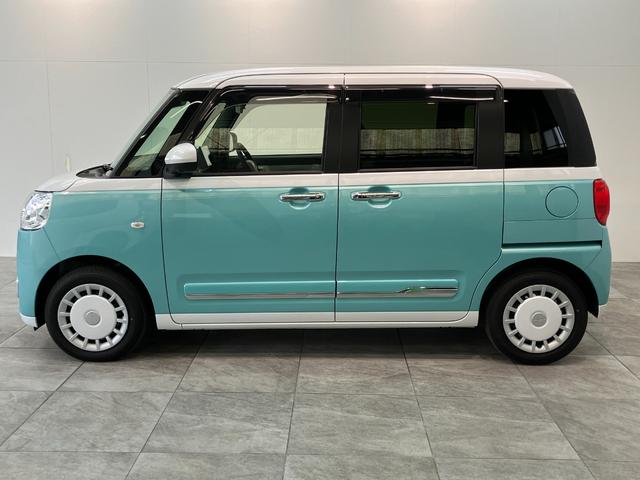 ムーヴキャンバスストライプスＧ　９型ディスプレイオーディオ　駐車支援システム衝突被害軽減ブレーキ　コーナーセンサー　９型ディスプレイオーディオ　フルセグ　Ｂｌｕｅｔｏｏｔｈ　ＵＳＢ　パノラマカメラ　両側電動スライドドア　前席シートヒーター　ワイヤレス充電器　駐車支援システム（滋賀県）の中古車