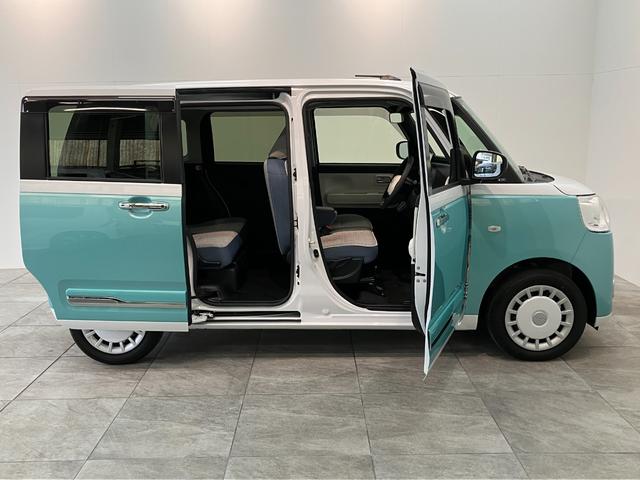 ムーヴキャンバスストライプスＧ　９型ディスプレイオーディオ　駐車支援システム衝突被害軽減ブレーキ　コーナーセンサー　９型ディスプレイオーディオ　フルセグ　Ｂｌｕｅｔｏｏｔｈ　ＵＳＢ　パノラマカメラ　両側電動スライドドア　前席シートヒーター　ワイヤレス充電器　駐車支援システム（滋賀県）の中古車