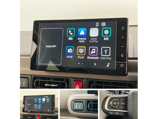 ムーヴキャンバスセオリーＧ　９型ディスプレイオーディオ　届出済未使用車衝突被害軽減ブレーキ　コーナーセンサー　９型ディスプレイオーディオ　フルセグ　Ｂｌｕｅｔｏｏｔｈ　ＵＳＢ　バックカメラ　両側電動スライドドア　前席シートヒーター　ＬＥＤ　ワイヤレス充電器　エコアイドル（滋賀県）の中古車