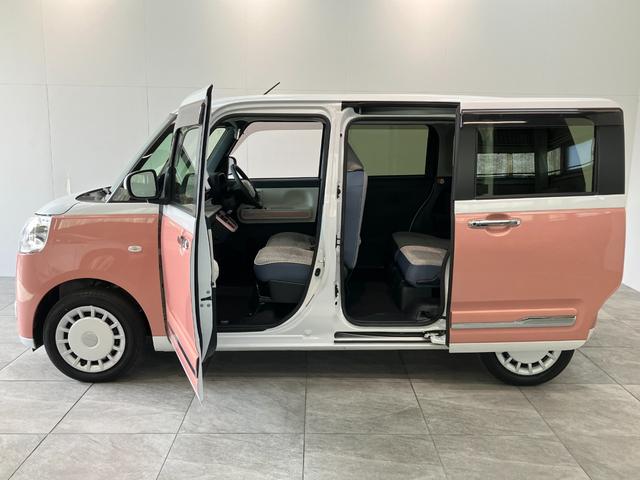 ムーヴキャンバスストライプスＧ　９型Ｄ．Ａ　駐車支援システム　パノラマカメラ衝突被害軽減ブレーキ　コーナーセンサー　ディスプレイオーディオ　フルセグ　Ｂｌｕｅｔｏｏｔｈ　ＵＳＢ　パノラマカメラ　両側電動スライドドア　シートヒーター　ＬＥＤ　ワイヤレス充電器　駐車支援システム（滋賀県）の中古車