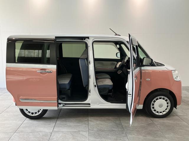 ムーヴキャンバスストライプスＧ　９型Ｄ．Ａ　駐車支援システム　パノラマカメラ衝突被害軽減ブレーキ　コーナーセンサー　ディスプレイオーディオ　フルセグ　Ｂｌｕｅｔｏｏｔｈ　ＵＳＢ　パノラマカメラ　両側電動スライドドア　シートヒーター　ＬＥＤ　ワイヤレス充電器　駐車支援システム（滋賀県）の中古車