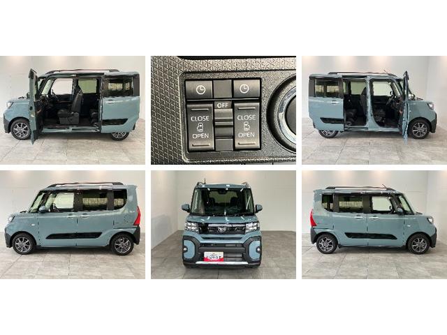 タントファンクロス　９型ディスプレイオーディオ　Ｂカメラ　クルコン衝突被害軽減ブレーキ　コーナーセンサー　ディスプレイオーディオ　フルセグ　Ｂｌｕｅｔｏｏｔｈ　ＵＳＢ　バックカメラ　両側電動スライドドア　前席シートヒーター　レーダークルーズコントロール　エコアイドル（滋賀県）の中古車