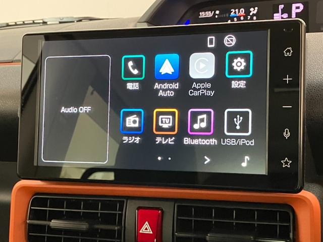タントファンクロス　９型ディスプレイオーディオ　Ｂカメラ　クルコン衝突被害軽減ブレーキ　コーナーセンサー　ディスプレイオーディオ　フルセグ　Ｂｌｕｅｔｏｏｔｈ　ＵＳＢ　バックカメラ　両側電動スライドドア　前席シートヒーター　レーダークルーズコントロール　エコアイドル（滋賀県）の中古車