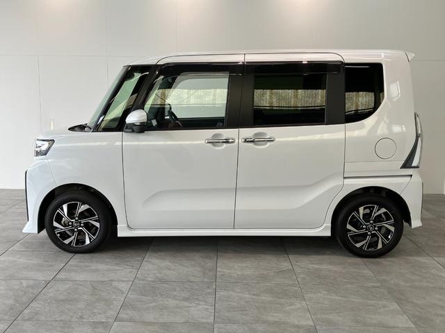 タントカスタムＸ　９型ディスプレイオーディオ　駐車支援システム衝突被害軽減ブレーキ　コーナーセンサー　ディスプレイオーディオ　フルセグ　Ｂｌｕｅｔｏｏｔｈ　ＵＳＢ　パノラマカメラ　両側電動スライドドア　前席シートヒーター　ＬＥＤ　スマートキー　駐車支援システム（滋賀県）の中古車