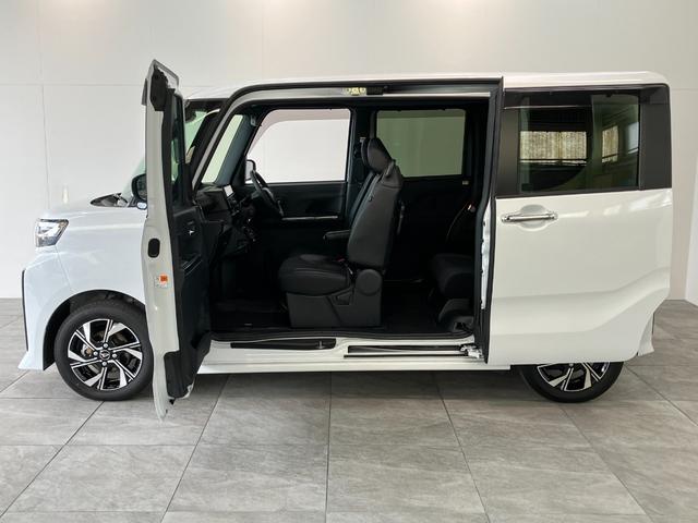 タントカスタムＸ　９型ディスプレイオーディオ　駐車支援システム衝突被害軽減ブレーキ　コーナーセンサー　ディスプレイオーディオ　フルセグ　Ｂｌｕｅｔｏｏｔｈ　ＵＳＢ　パノラマカメラ　両側電動スライドドア　前席シートヒーター　ＬＥＤ　スマートキー　駐車支援システム（滋賀県）の中古車