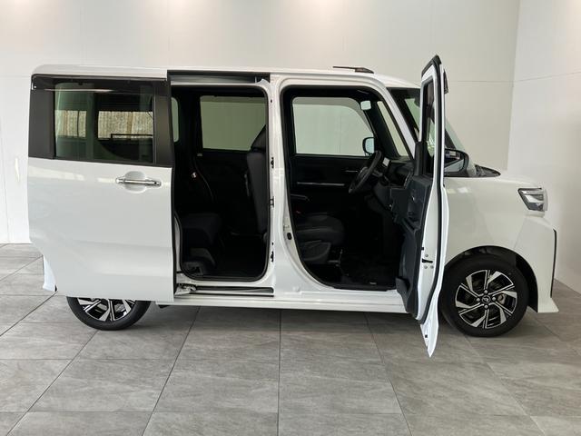 タントカスタムＸ　９型ディスプレイオーディオ　駐車支援システム衝突被害軽減ブレーキ　コーナーセンサー　ディスプレイオーディオ　フルセグ　Ｂｌｕｅｔｏｏｔｈ　ＵＳＢ　パノラマカメラ　両側電動スライドドア　前席シートヒーター　ＬＥＤ　スマートキー　駐車支援システム（滋賀県）の中古車