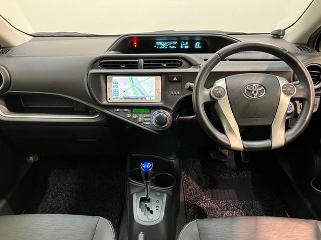 アクアＧブラックソフトレザーセレクション　ワンセグナビ　Ｂカメラコーナーセンサー　ワンセグナビ　Ｂｌｕｅｔｏｏｔｈ　バックカメラ　ドラレコ　ＥＴＣ　シートヒーター　オートエアコン　スマートキー　電動格納式ミラー　マニュアルレベリング（滋賀県）の中古車