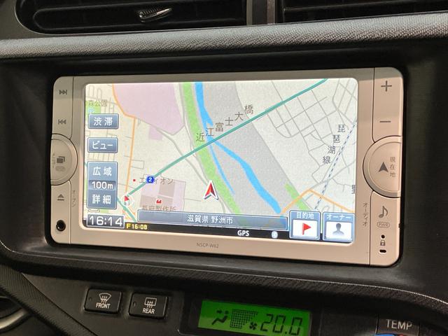 アクアＧブラックソフトレザーセレクション　ワンセグナビ　Ｂカメラコーナーセンサー　ワンセグナビ　Ｂｌｕｅｔｏｏｔｈ　バックカメラ　ドラレコ　ＥＴＣ　シートヒーター　オートエアコン　スマートキー　電動格納式ミラー　マニュアルレベリング（滋賀県）の中古車