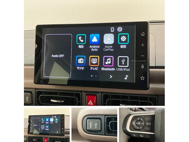 ムーヴキャンバスセオリーＧ　９型ディスプレイオーディオ　フルセグ　Ｂカメラ衝突被害軽減ブレーキ　コーナーセンサー　９型ディスプレイオーディオ　フルセグ　Ｂｌｕｅｔｏｏｔｈ　ＵＳＢ　バックカメラ　両側電動スライドドア　前席シートヒーター　ＬＥＤ　ワイヤレス充電器　エコアイドル（滋賀県）の中古車